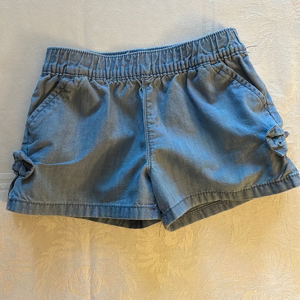 Blue denim like shorts